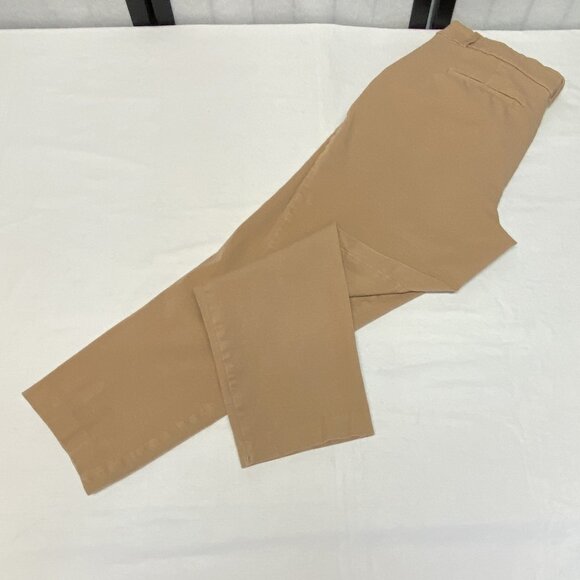 Time and Tru High Rise Stretch Straight Leg Ankle Dress Pants Slacks 12 Tan - Picture 10 of 13